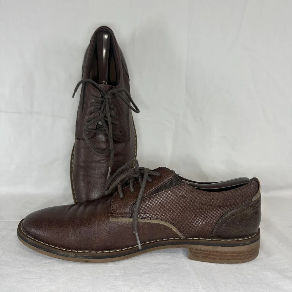 Parker & Sky Shoes Mens Size 7.5 Brown Oxford Dress Lace Up Derby KAYMIN 1075822